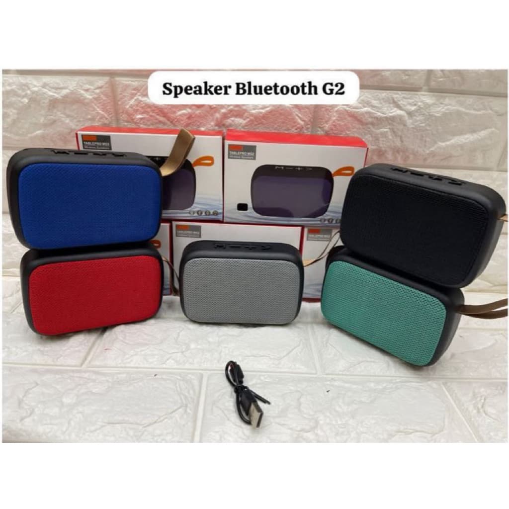 ( GROSIRAN ) Speaker Bluetooth G2 Portable Music Box Wireless Support Memory Aux FM Radio
