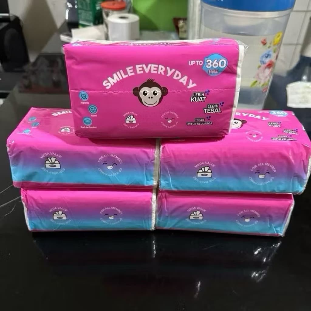(GROSIRAN) Tisu Tita Soft 360 Helai Facial Tissue Wajah Halus 2 Ply Tisu Kering Lembut Kulit