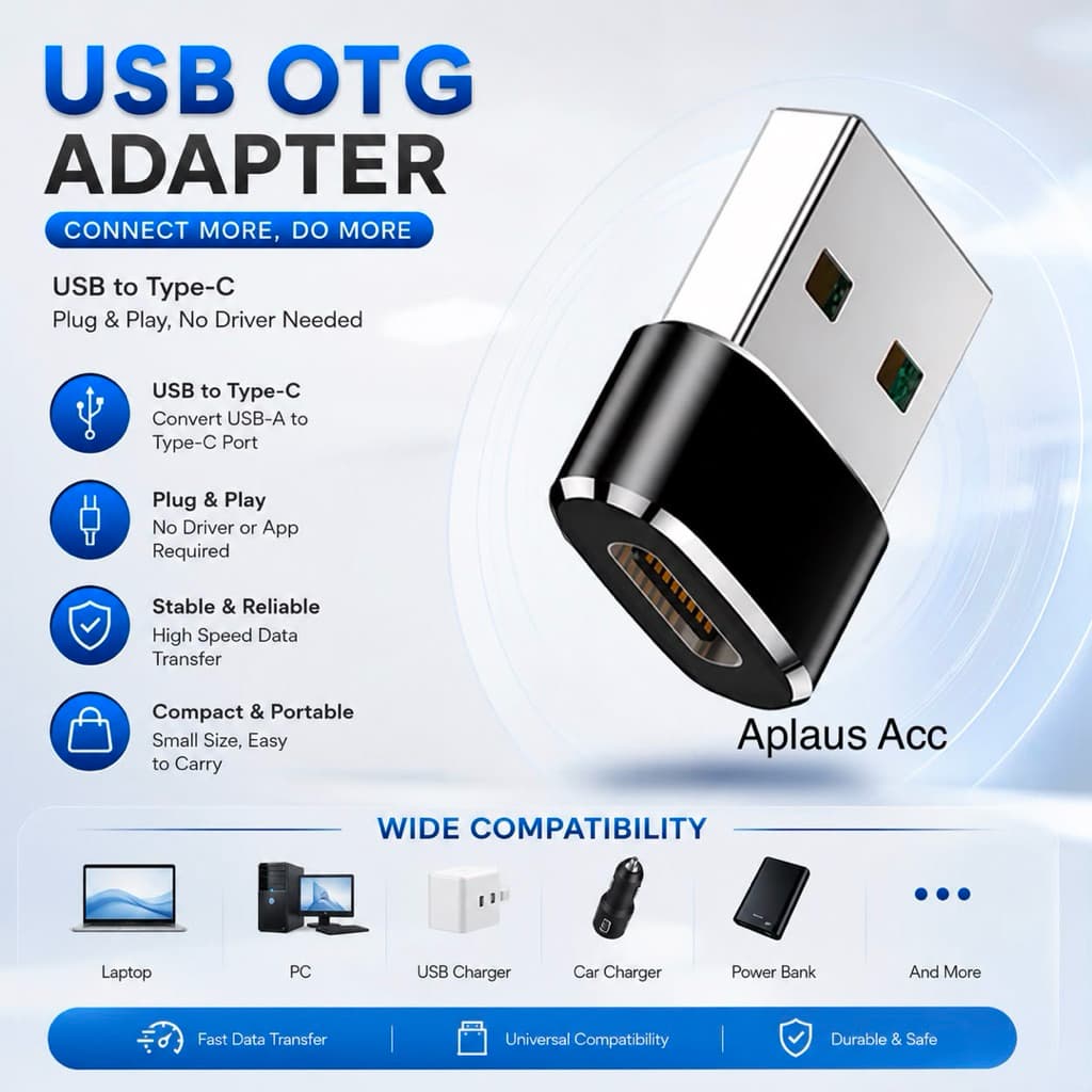 USB OTG CA-01 Adapter USB Male To Type C Female Converter USB 3.0 Connector