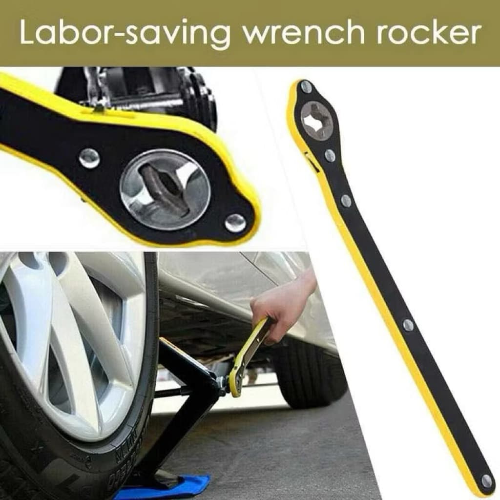 (GROSIRAN) Kunci Ratchet Wrench Alat Bantu Gagang Dongkrak Mobil Putaran Dongkrak Mobil Universal