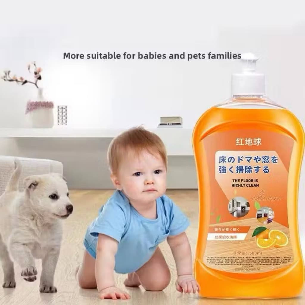 Sabun Pembersih Lantai 500ML Sabun Pel Cair Pembersih Lantai Wangi Orange Segar