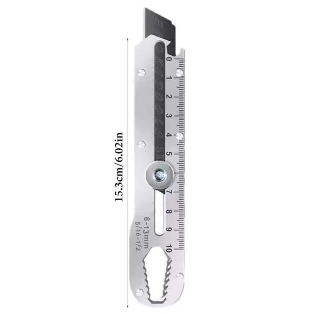 (GROSIRAN) Pisau Cutter Stainless Besi 9in1 Cutter Stainless Pemotong Kertas Tajam Anti Karat