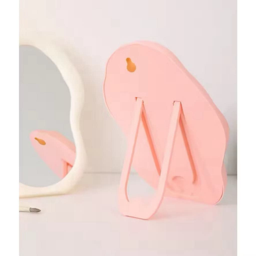 Cermin Meja Rias Bentuk Awan Cermin Stand Aesthetic Cloud Mirror Make Up Dekorasi