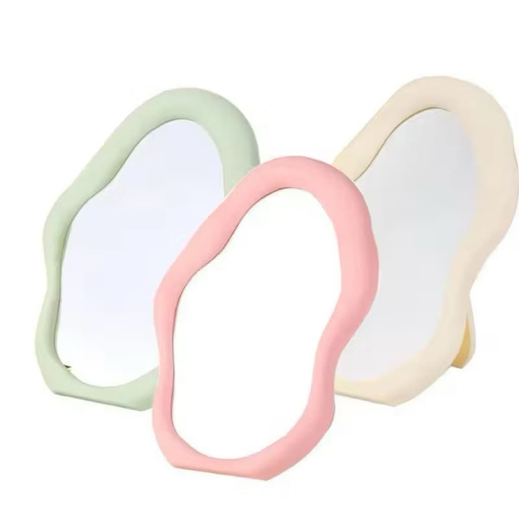 Cermin Meja Rias Bentuk Awan Cermin Stand Aesthetic Cloud Mirror Make Up Dekorasi