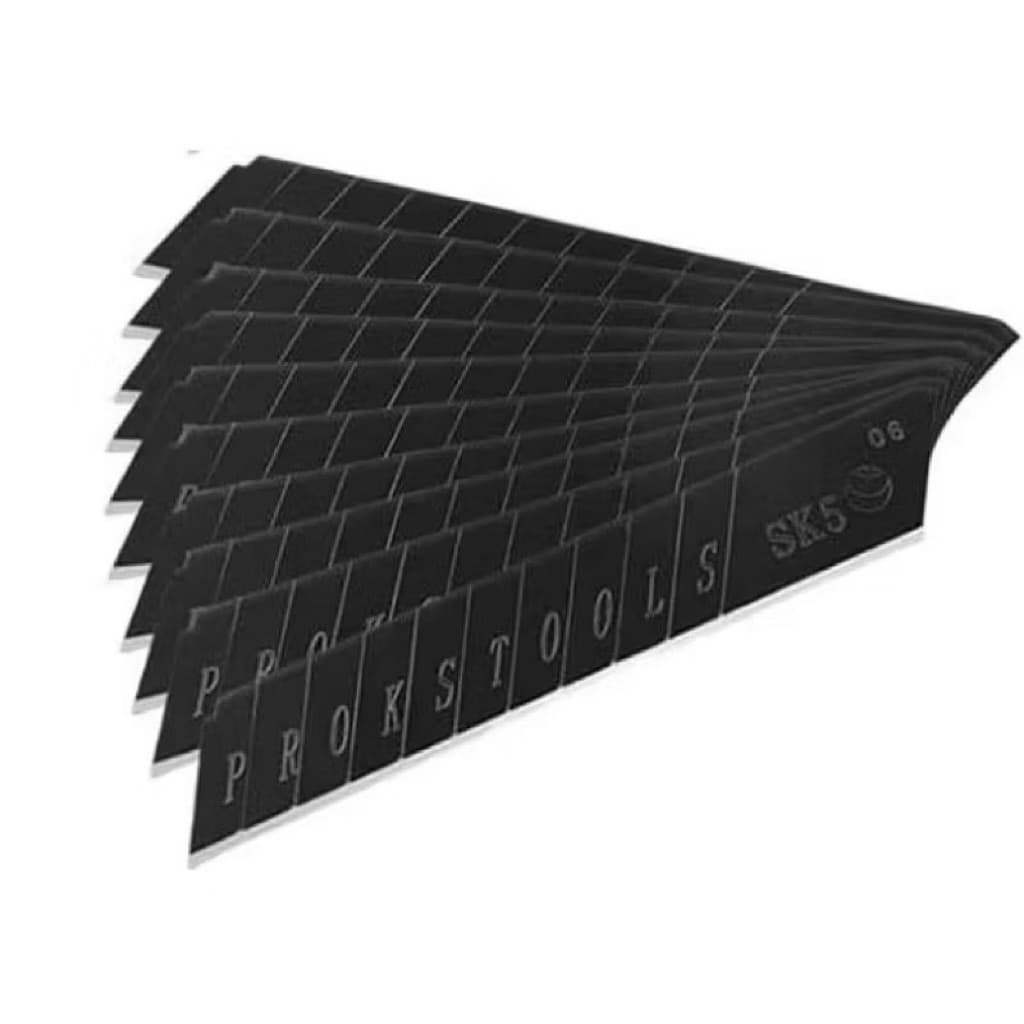 (GROSIRAN) ISI 10 PCS ISI CUTTER BESAR 18mm SK5 REFILL PISAU KATER BAJA HITAM LEBAR BAGUS MURAH