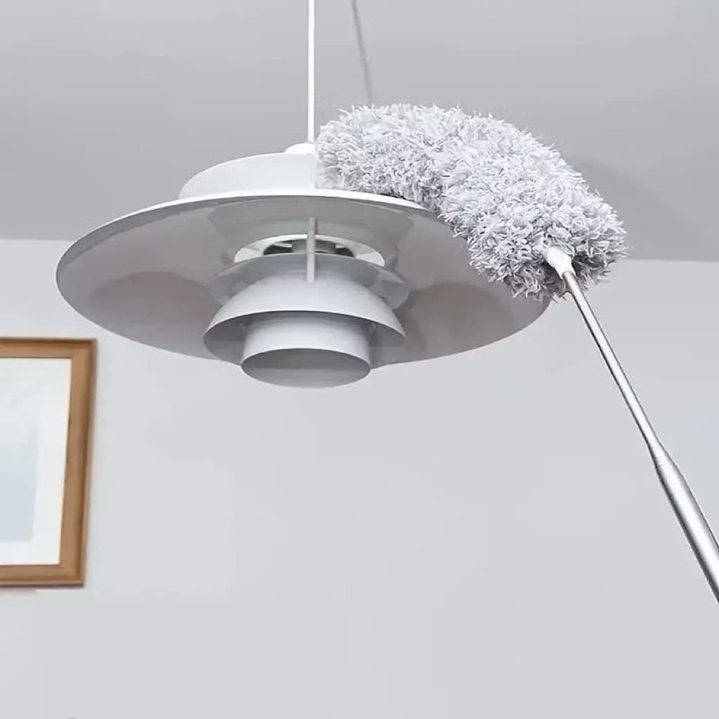 (GROSIRAN) Kemoceng Microfiber Teleskopik 280cm Alat Pembersih Debu Kotoran Langit Langit Rumah Serbaguna