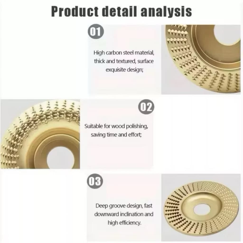 (GROSIRAN) Mata Gerinda Serut Kayu Rata Cembung Mata Gerinda Carving Saw Wood Shaping