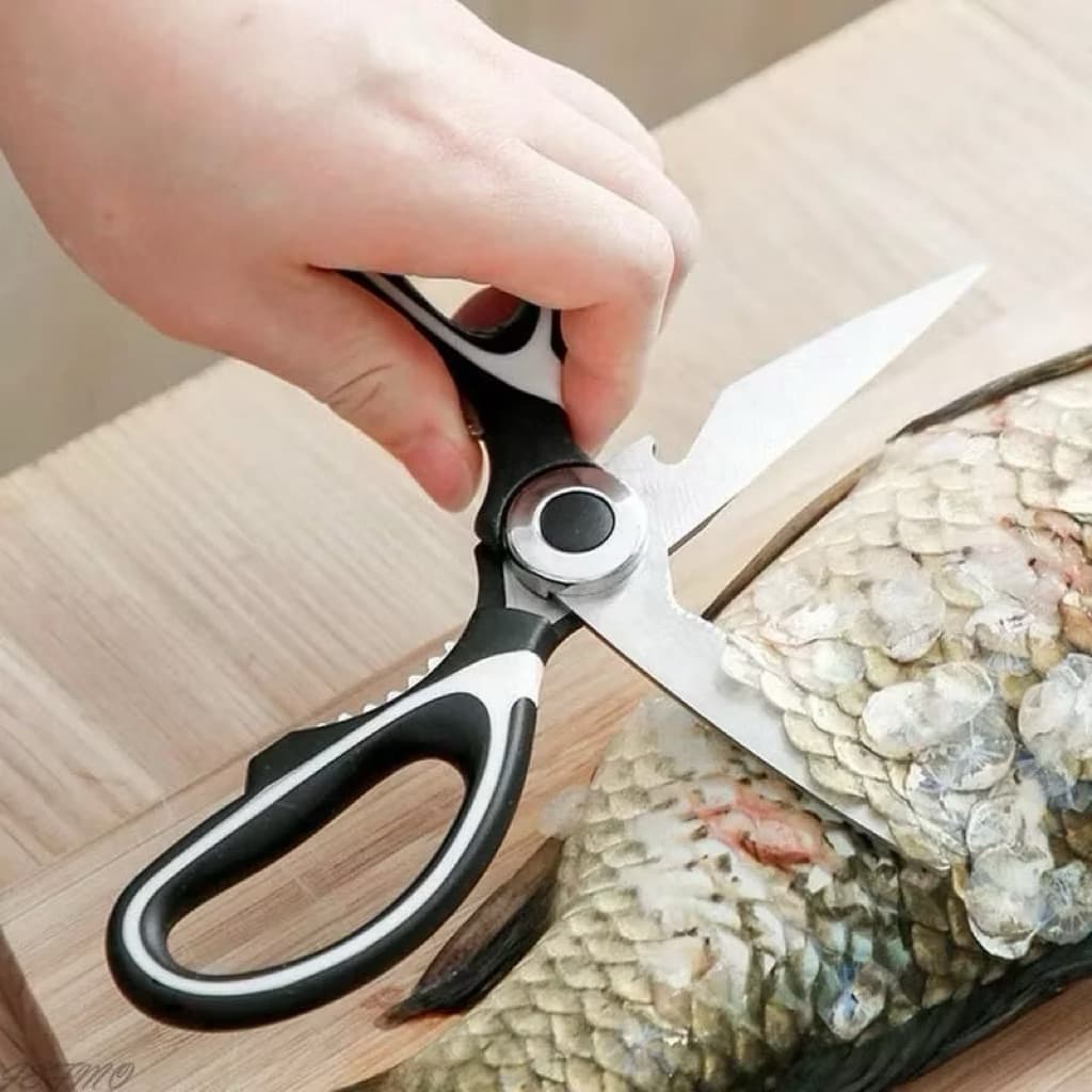 (GROSIRAN) Gunting Dapur Serbaguna Gunting Tajam Pemotong Sayur Buah Daging Pembuka Tutup Botol
