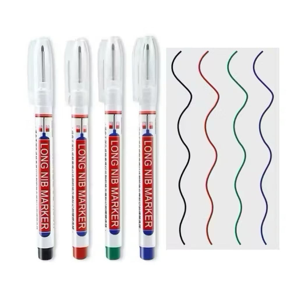 (GROSIRAN 30) Spidol Pertukangan Nib Marker Alat Tulis Penanda Spidol Long Nib Head Marker Serbaguna