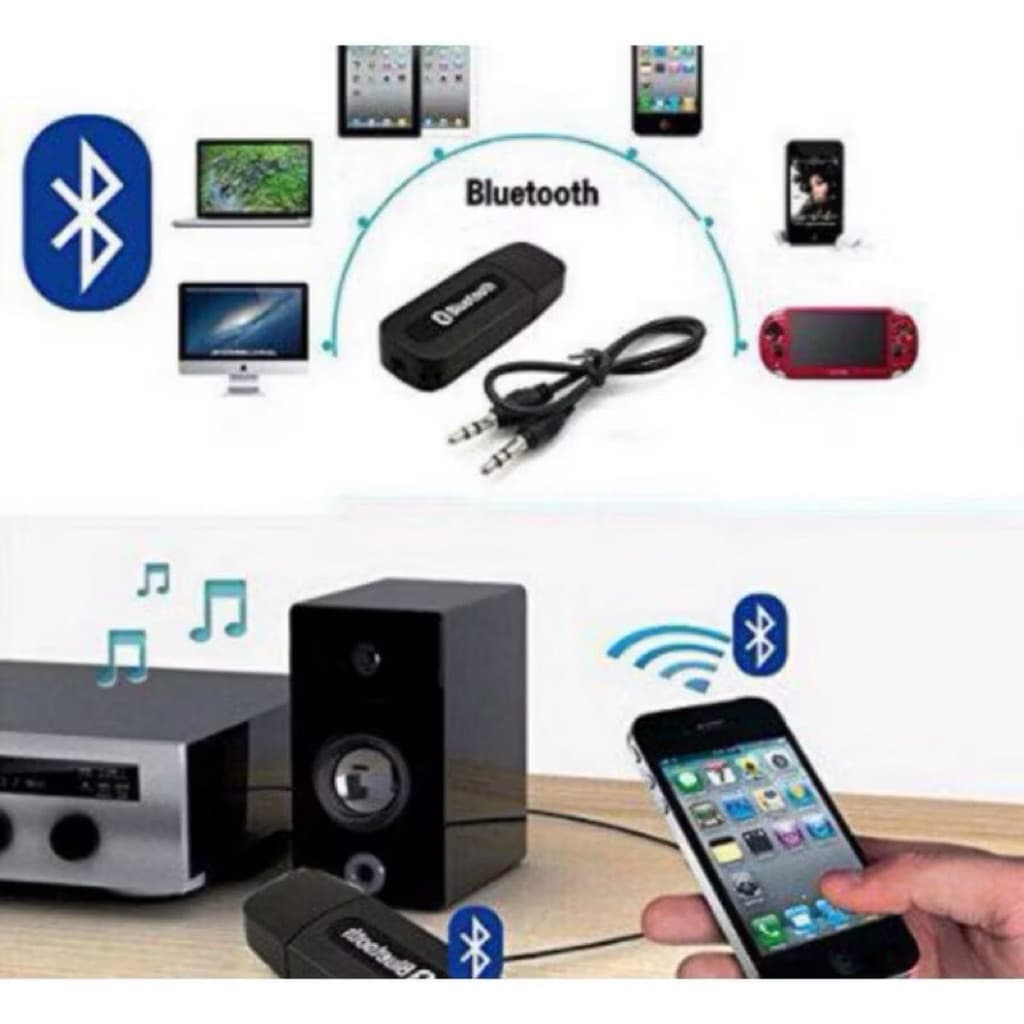 (GROSIRAN) Audio Bluetooth Receiver CK-02 / BT 360 USB SALON Murah Non Pack