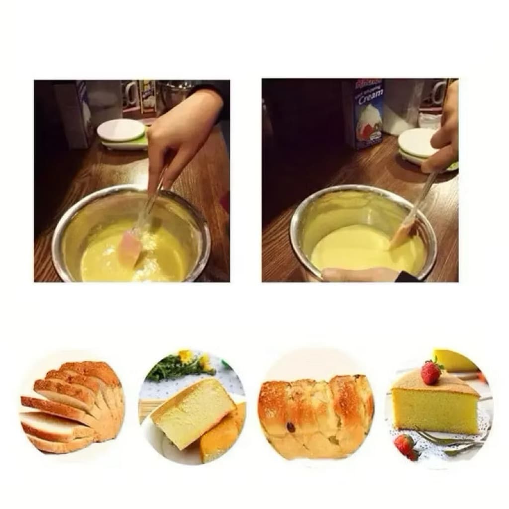 (GROSIRAN) Spatula Kue Silikon Tahan Panas Anti Lengket Spatula Silicone Pengaduk Adonan Kue Food Grade Elastis