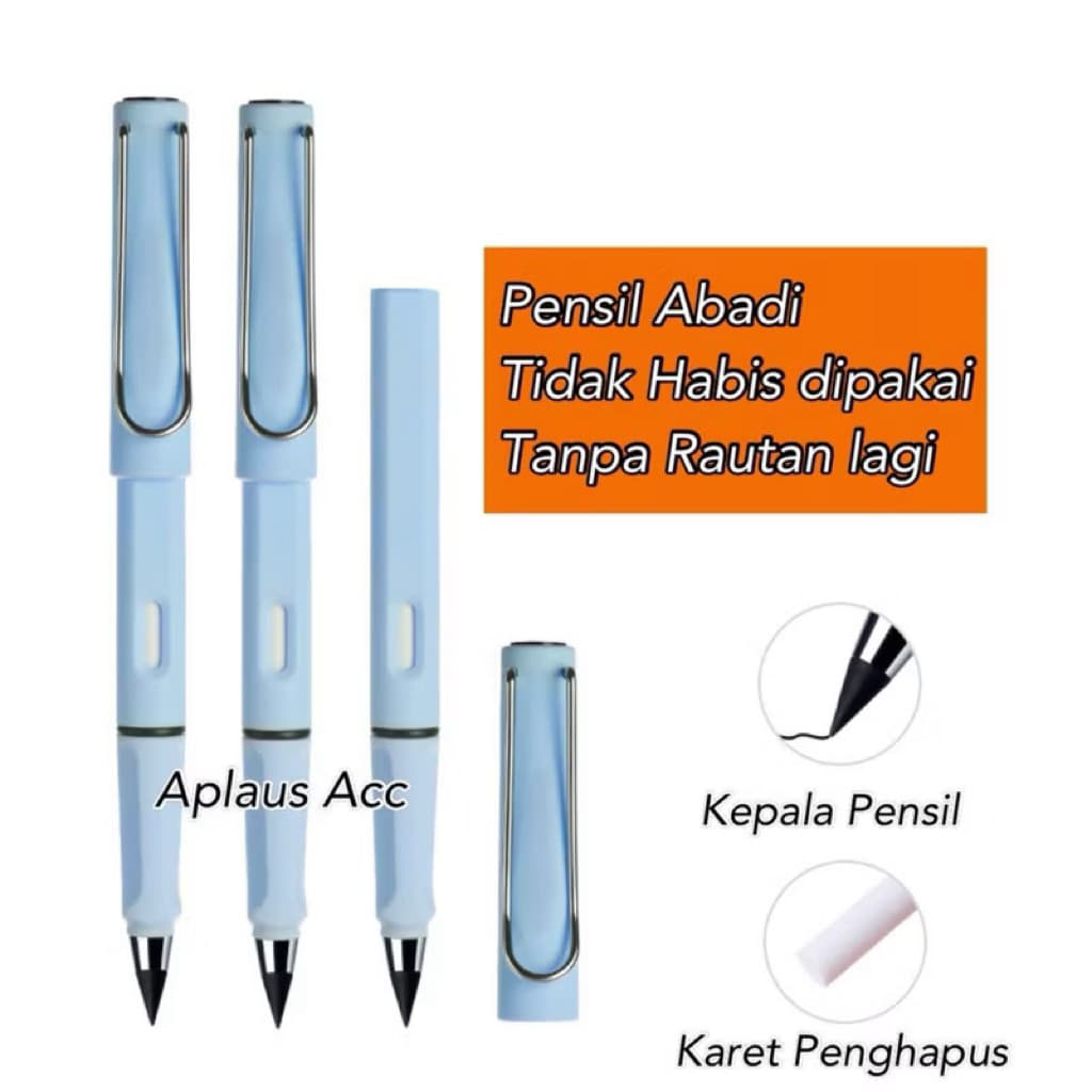 (GROSIRAN2)Pensil Abadi Unlimited Tidak Habis Dipakai Tanpa Diraut Magic Eternal Pencil Macaron