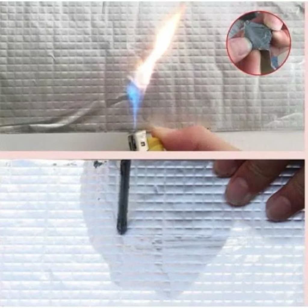 (GROSIRAN) Lakban Anti Bocor Aluminium Foil Waterproof Lem Tahan Panas Super Lengket