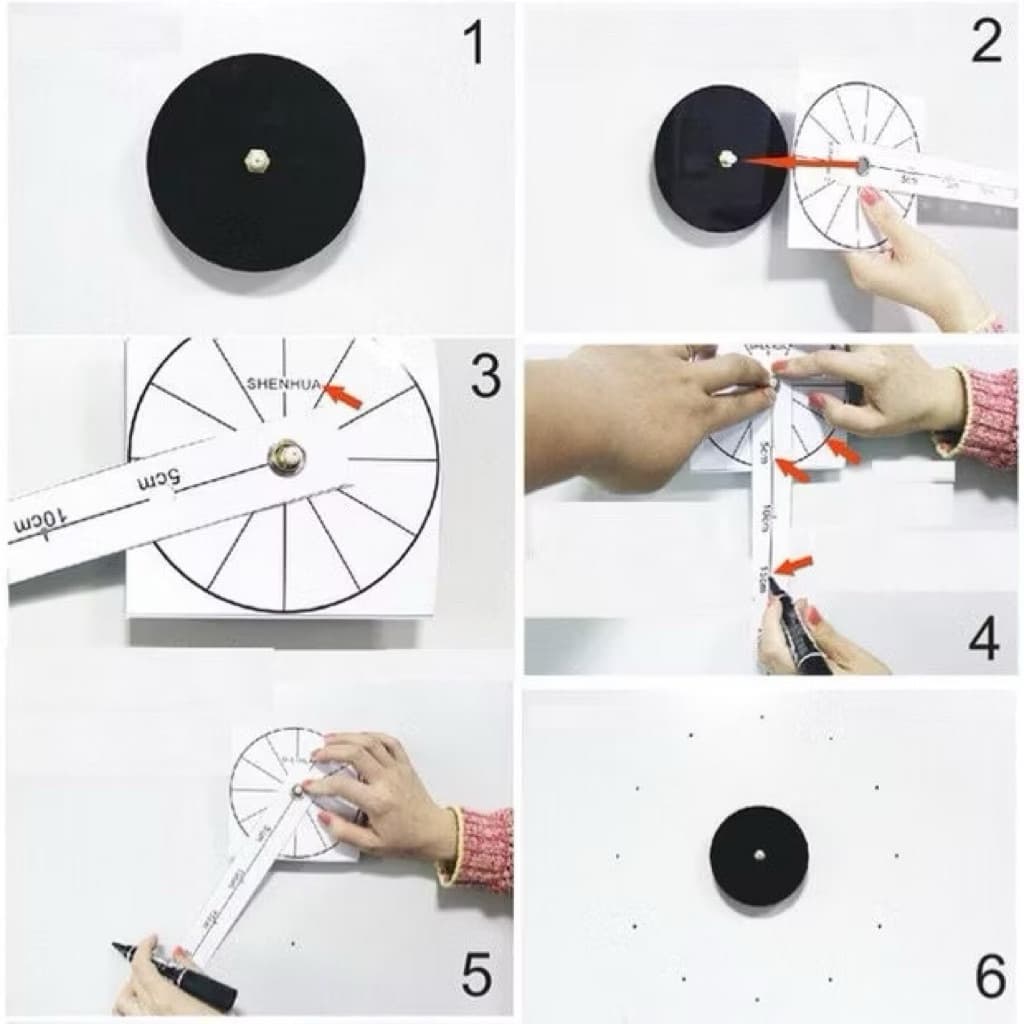 Jam Dinding Tempel DIY Analog 3D Modern Clock