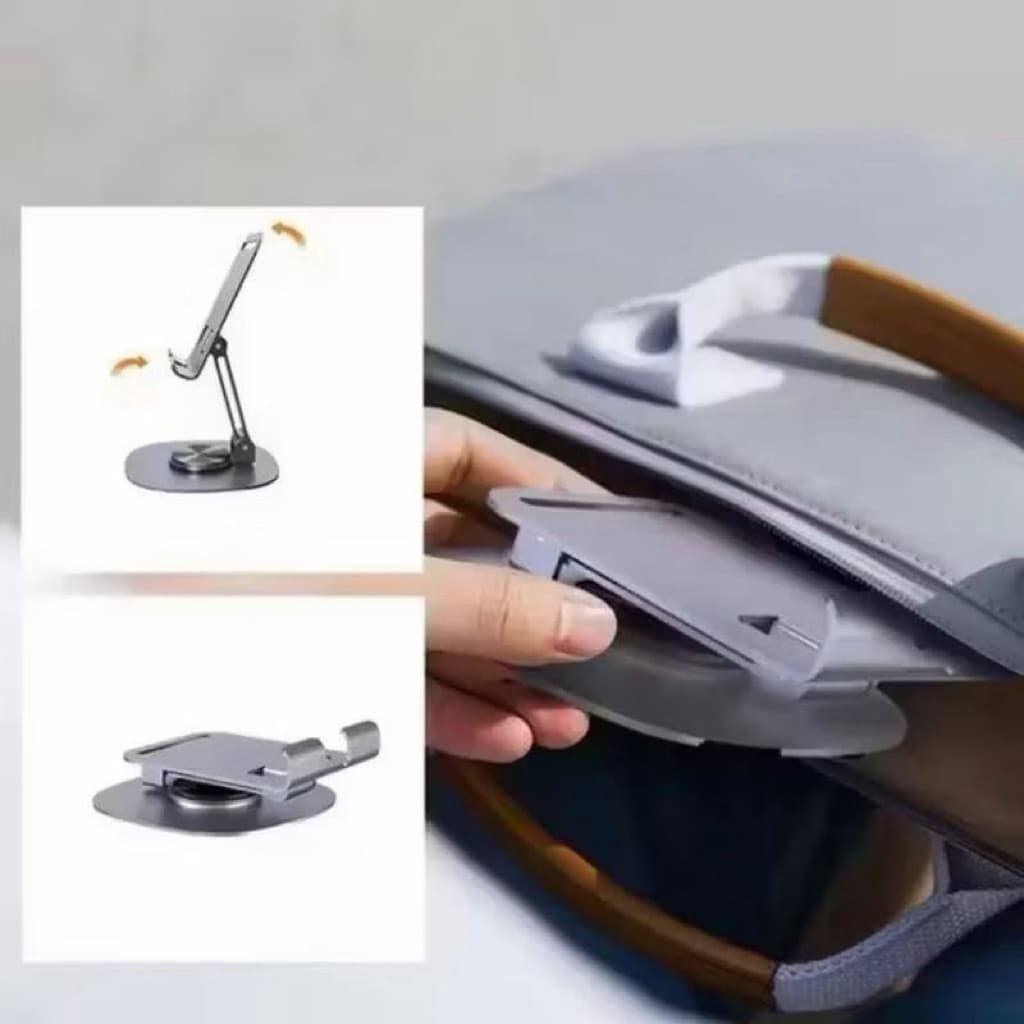 Holder HP Vango VA-09 Full Metal Rotasi 360 Phone Holder Stand Besi Ipad Tablet