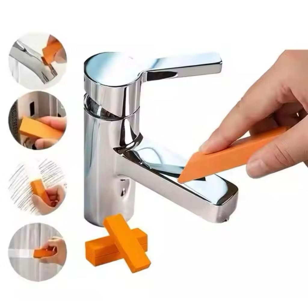 ( GROSIRAN ) Karet Pembersih Kerak Karet Penghapus Pembersih Kerak Kamar Mandi Toilet Kran Magic Rust Cleaning Eraser Serbaguna
