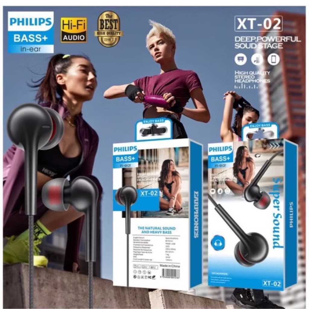 (GROSIRAN) Headset Handsfree XT-01 ,XT-02, XT-03, XT-04, XT-09 , XT-10 + Mic 3.5mm Stereo Earphone Bass Bisa Buat Telepon
