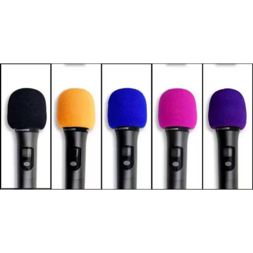 (GROSIRAN) Busa Microphone Karaoke Caver Sarung Busa Mic Pelindung