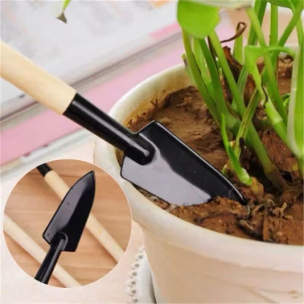 Sekop Tanaman Mini 3in1 Alat Berkebun Sekop Set Garpu Cangkul Garden Tools Taman Rumahan