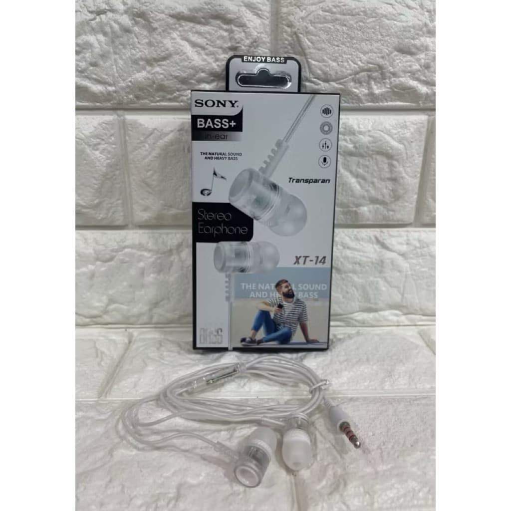 (GROSIRAN) Headset Handsfree XT-11, XT-12, XT-13, XT-14, XT-15, XT-20 + Mic 3.5mm Stereo Earphone Bass Bisa Buat Telepon