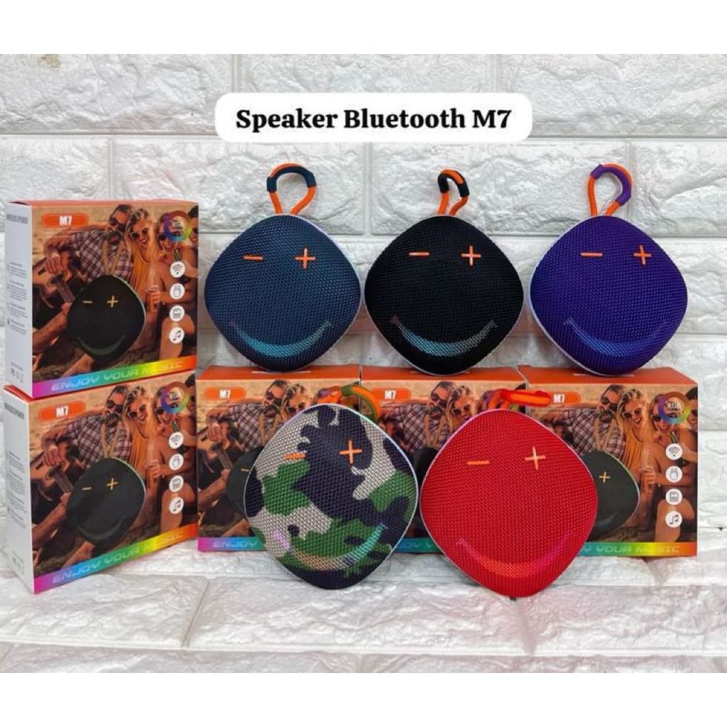 Speaker Bluetooth M7 Lampu LED RGB Wireless Portable Speker Music Box