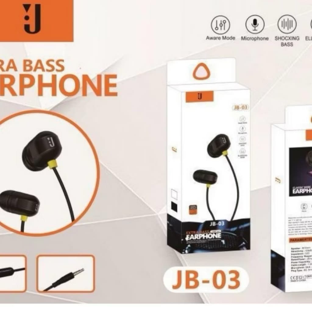 (GROSIRAN) Handsfree Headset Philips JB-02 JB-03 JB08 Stereo Earphone JB02 JB03 JB08