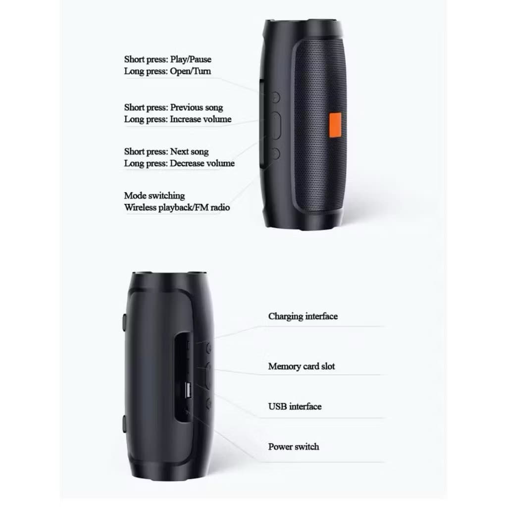 Speaker Bluetooth Audio Portable J007 Wireless Speaker Portable Extra Bass