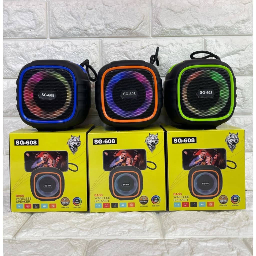 Speaker Bluetooth Mini Wireless Bass SG608 Portable Speker Bluetooth