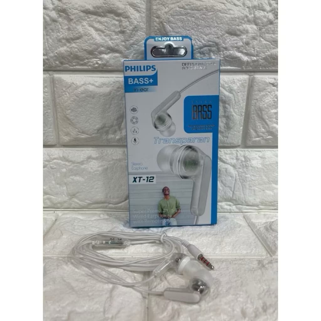 (GROSIRAN) Headset Handsfree XT-11, XT-12, XT-13, XT-14, XT-15, XT-20 + Mic 3.5mm Stereo Earphone Bass Bisa Buat Telepon