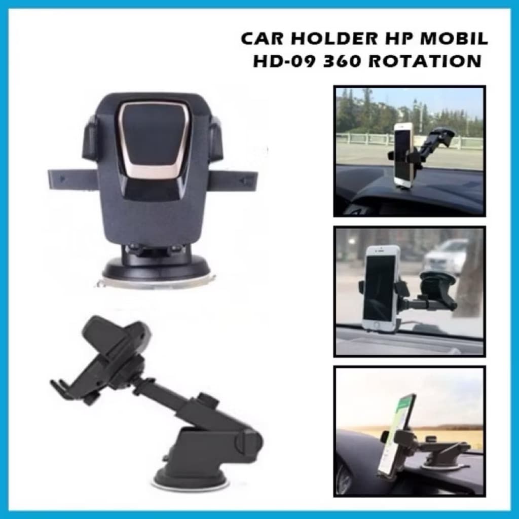 (GROSIRAN) Holder Hp Mobil HD-09 Degree Rotation CarHolder HD09