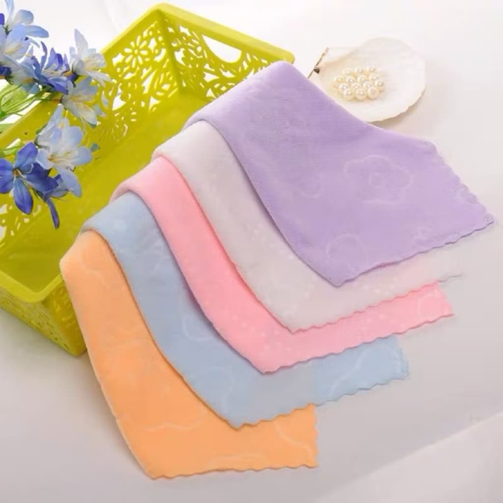 (GROSIRAN) Handuk Muka Lembut Motif Handuk Wajah Face Towel Serbaguna 30x30