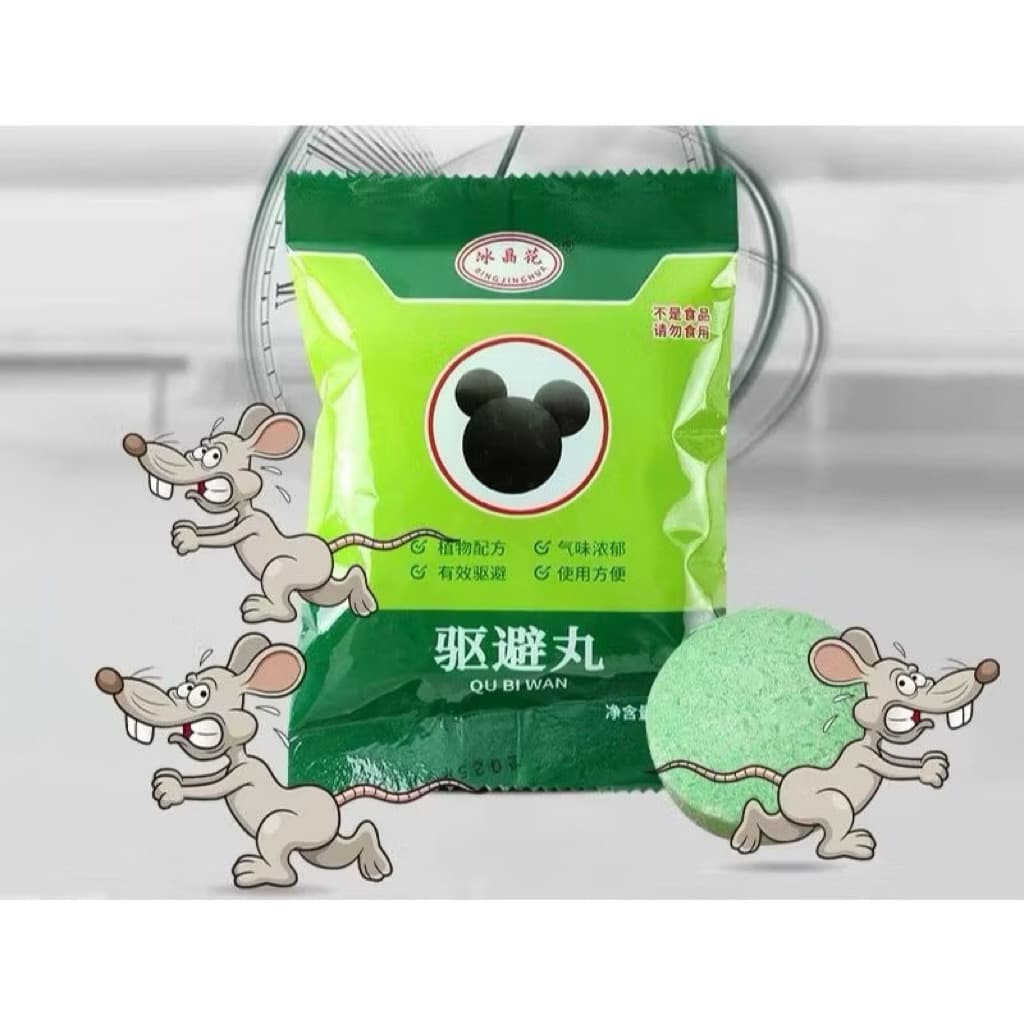 (GROSIRAN) Kamper Tikus Isi 5pcs Kapur Barus Pengusir Tikus Kecoa Serangga Pil Kamper Anti Serangga Tahan Lama