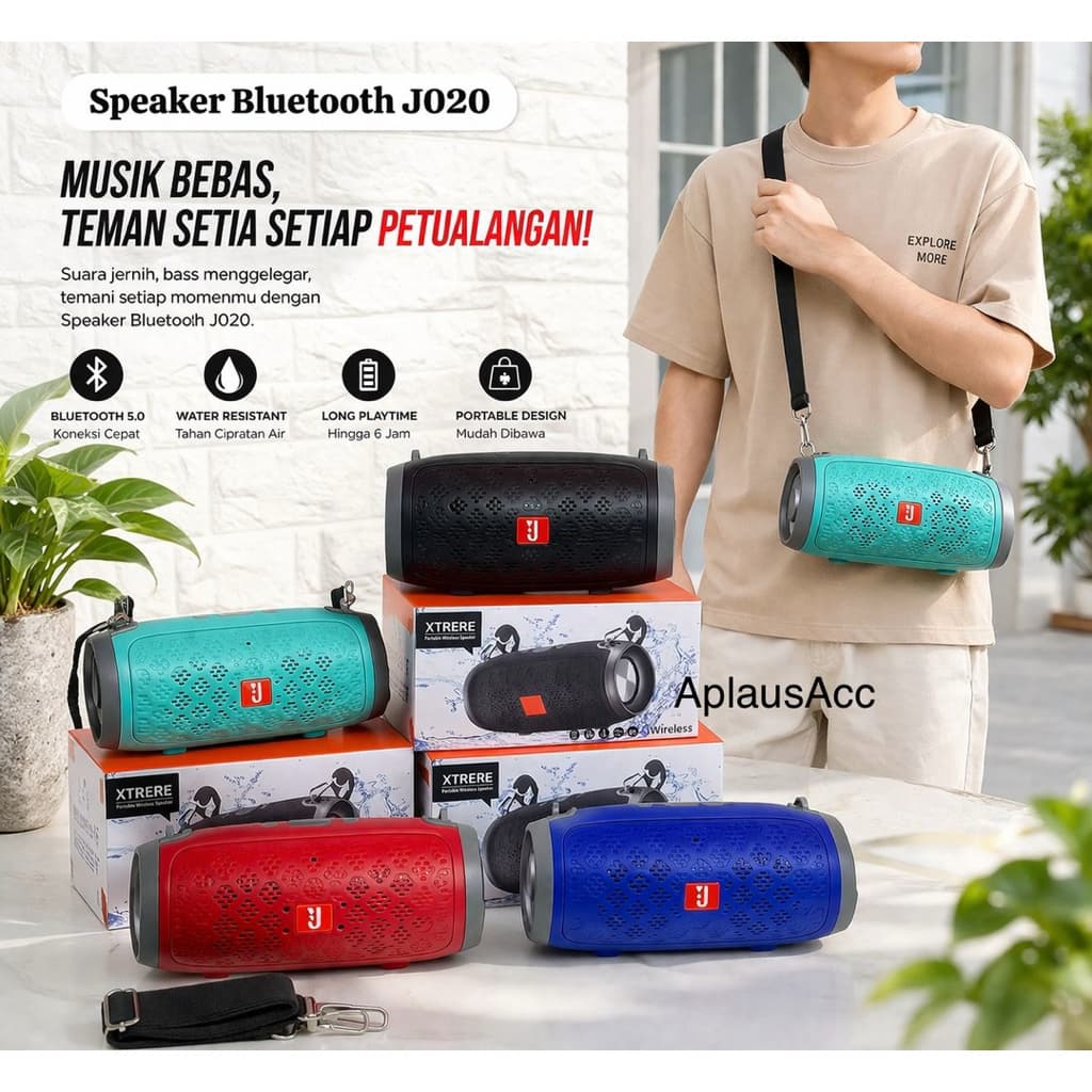 (GROSIRAN) Speaker Bluetooth Murah J020 Portable Wireless Spiker Xtreme / Xtrere