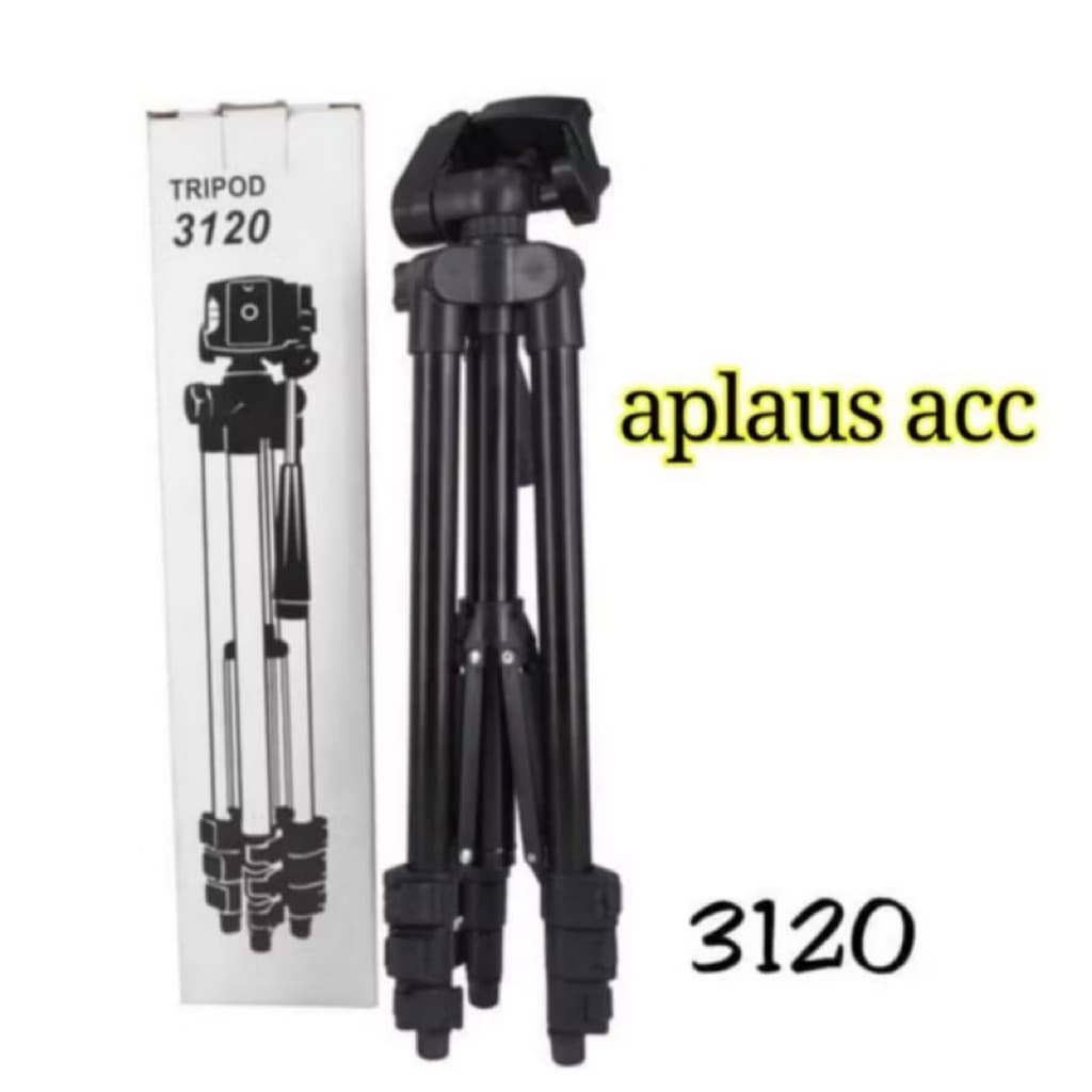 (GROSIRAN) Tripod 1 meter Full Black 3120 + pack