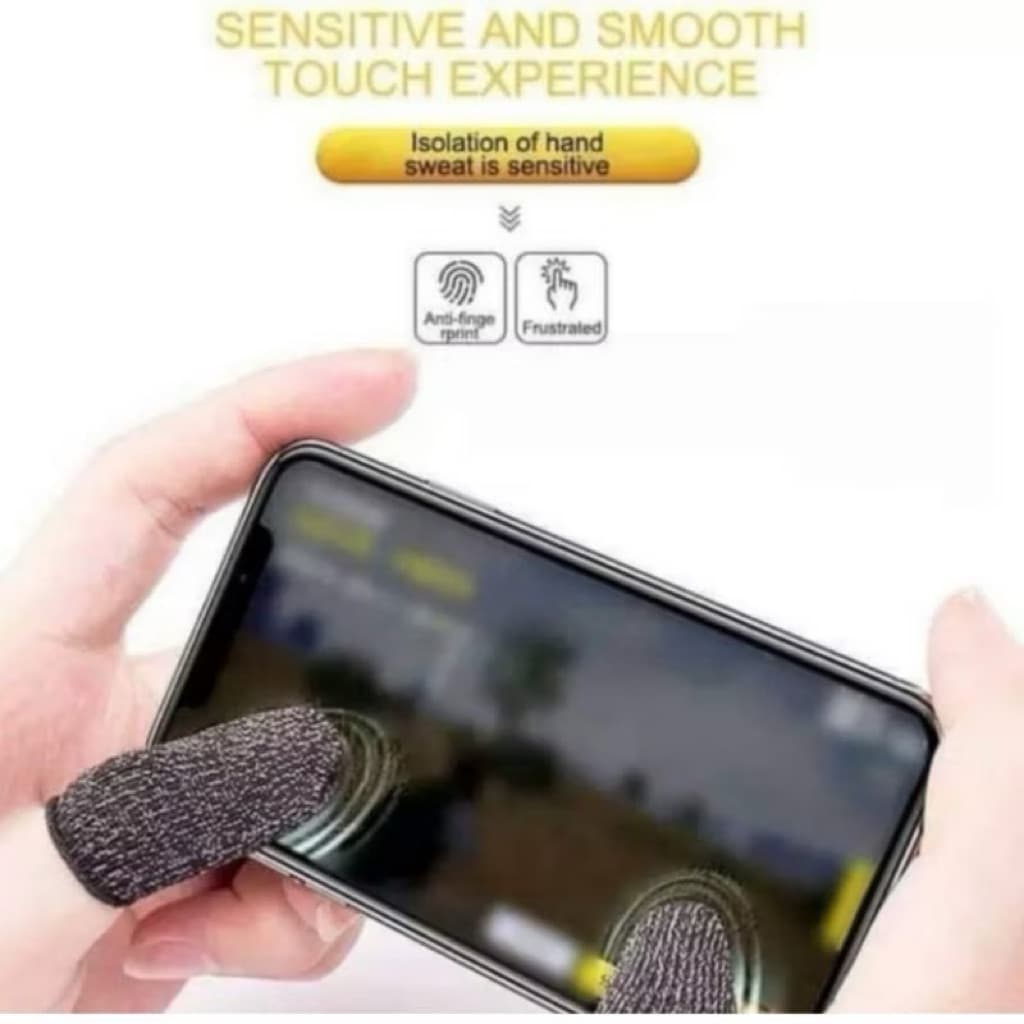 (GROSIRAN) Sarung Jempol Gaming Anti Basah Sepasang Untuk PUBG Mobile Legends Free Fire