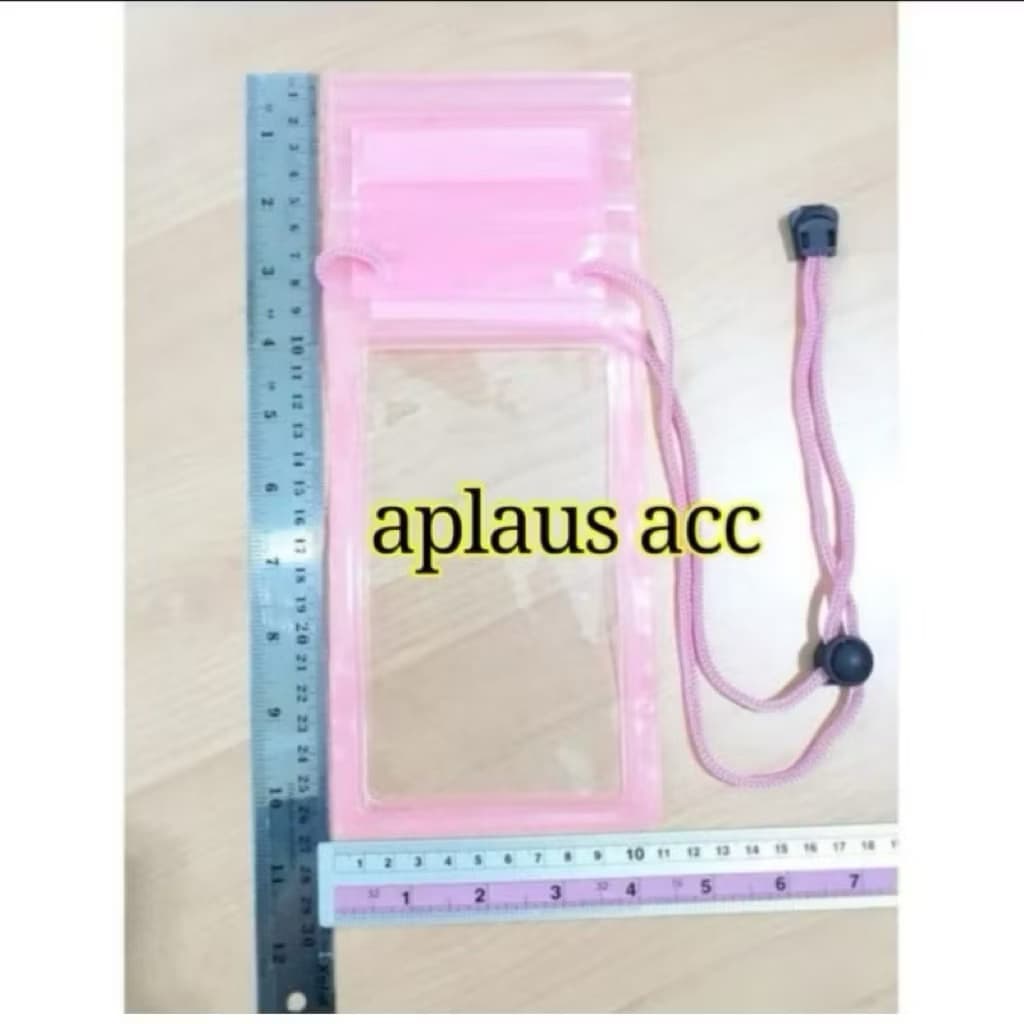(GROSIRAN5) Waterproof / Sarung Pelindung Hp Anti Air Ukuran XL