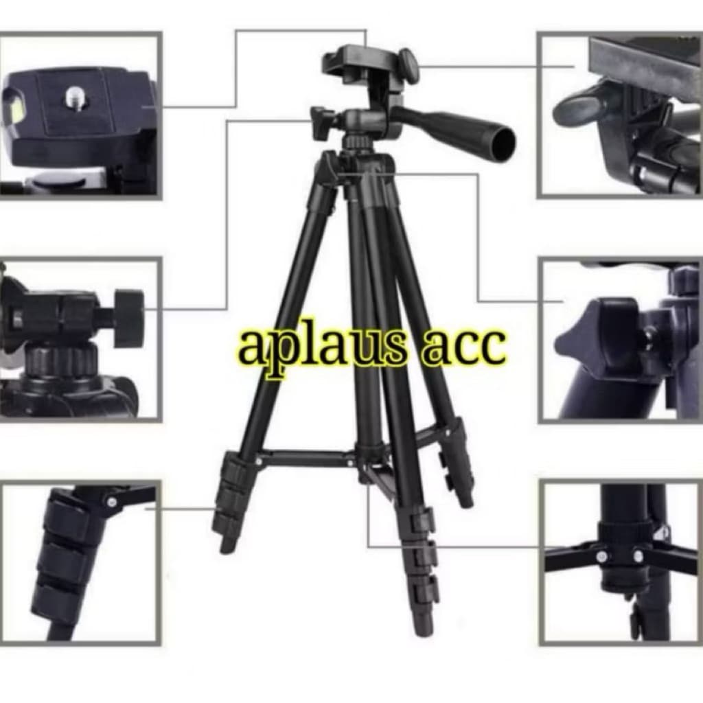 (GROSIRAN) Tripod 1 meter Full Black 3120 + pack