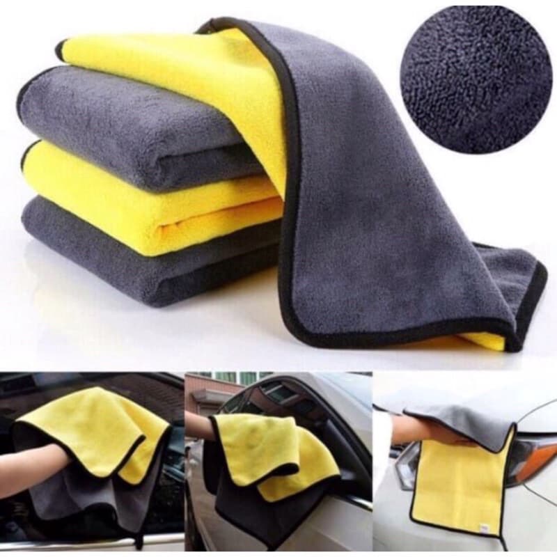 (GROSIR) Kain Lap Microfiber Serbaguna Kain Lap Mobil Motor 2 Sisi Multifungsi