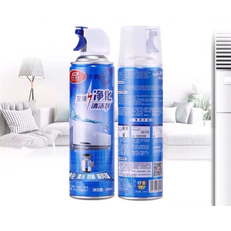 Foam Pembersih AC 500Ml Spray Penyegar AC Evaporator Cleaner Air