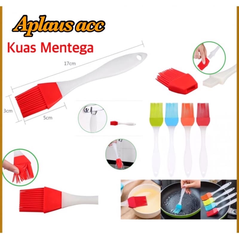 kuas Silikon Tahan Panas Kuas Mentega Oles Kue Silicon Brush BBQ
