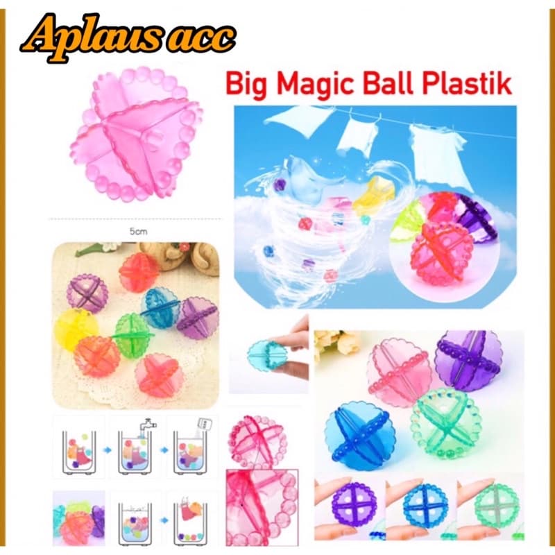 Bola Karet Mesin Cuci Alat Bantu Pembersih Baju Big Laundry Ball