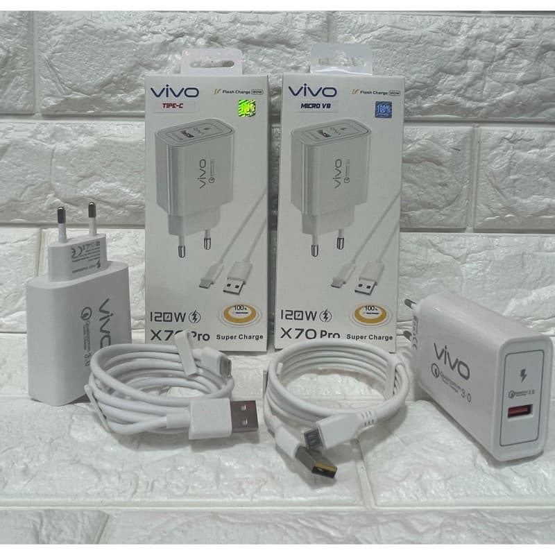 Charger Vivo Original Model X70 Pro 120W Fast Charging