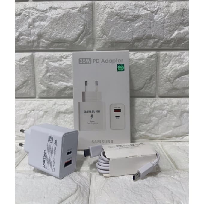 Charger Samsung 35W Model Ori Colokan Type C (Adaptor USB + PD)