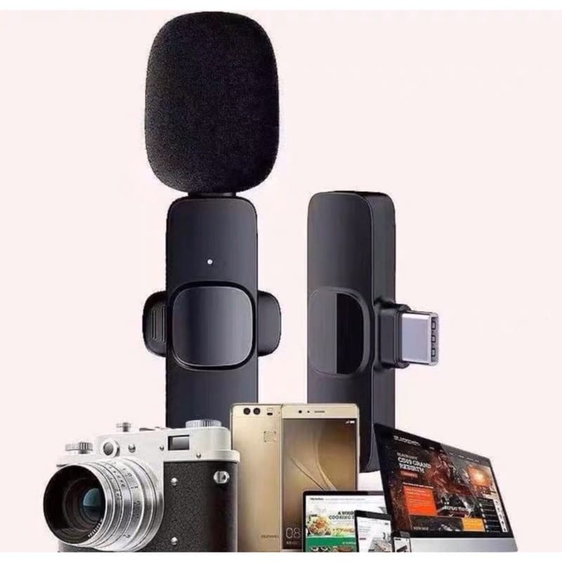 Microphone Wireless Mini Clip on KT10 Pro Mic Youtuber Vlogger For Lightning & Type C