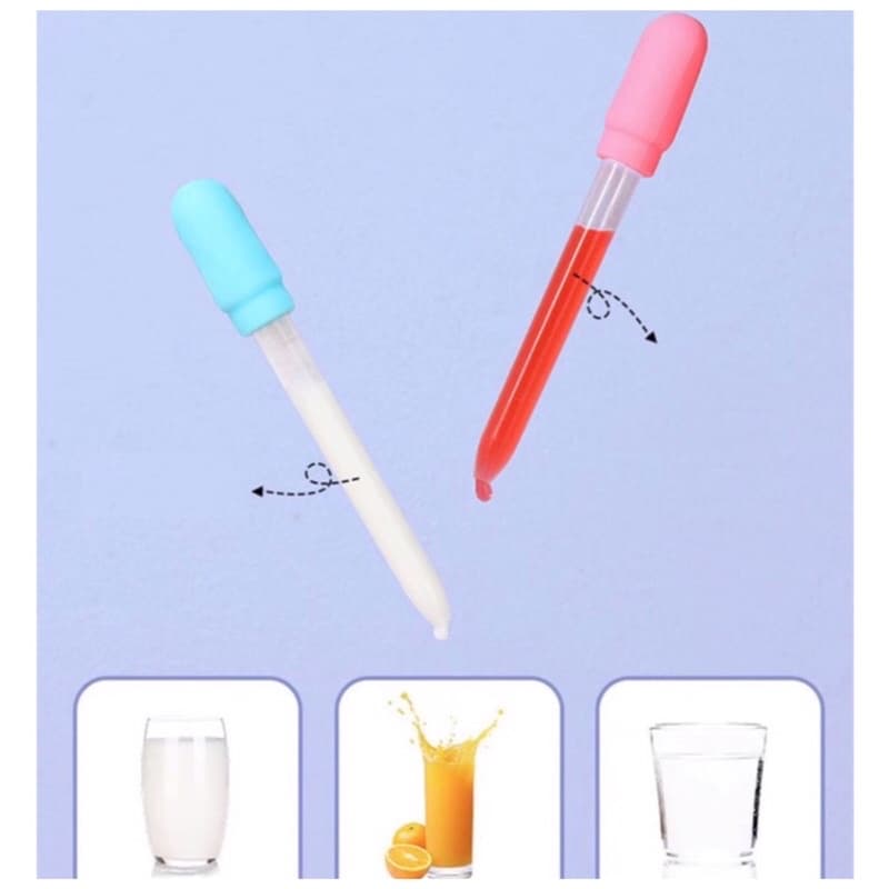 Pipet Tetes Obat Bayi 5ml Alat Bantu Minum Obat Bayi BPA Free Silicone