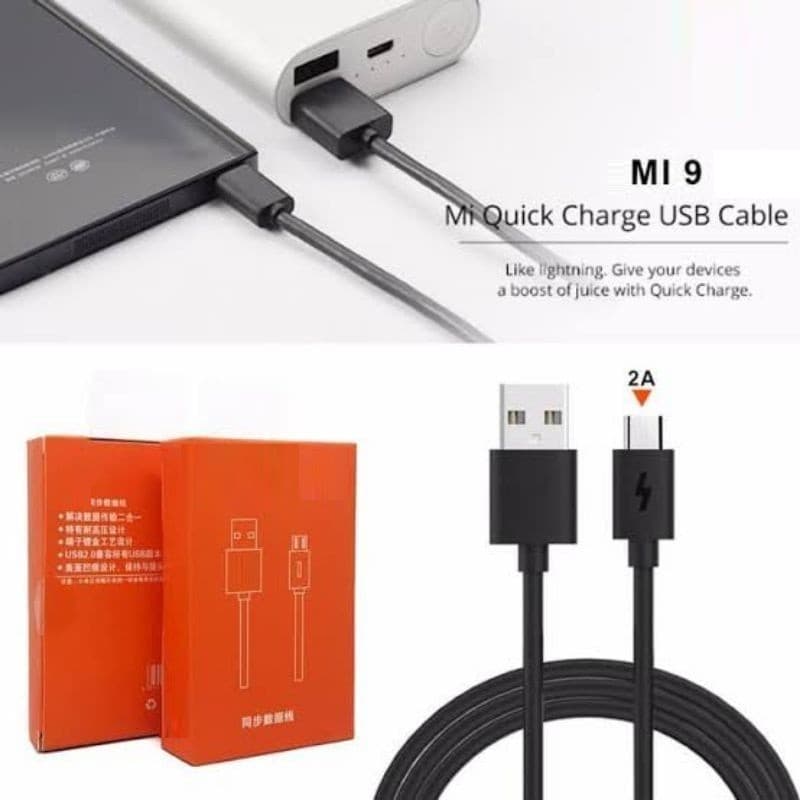 Kabel Data XM Mi9 Colokan Kabel Usb Micro/V8 Kabel Support Fast Charging Data Cable
