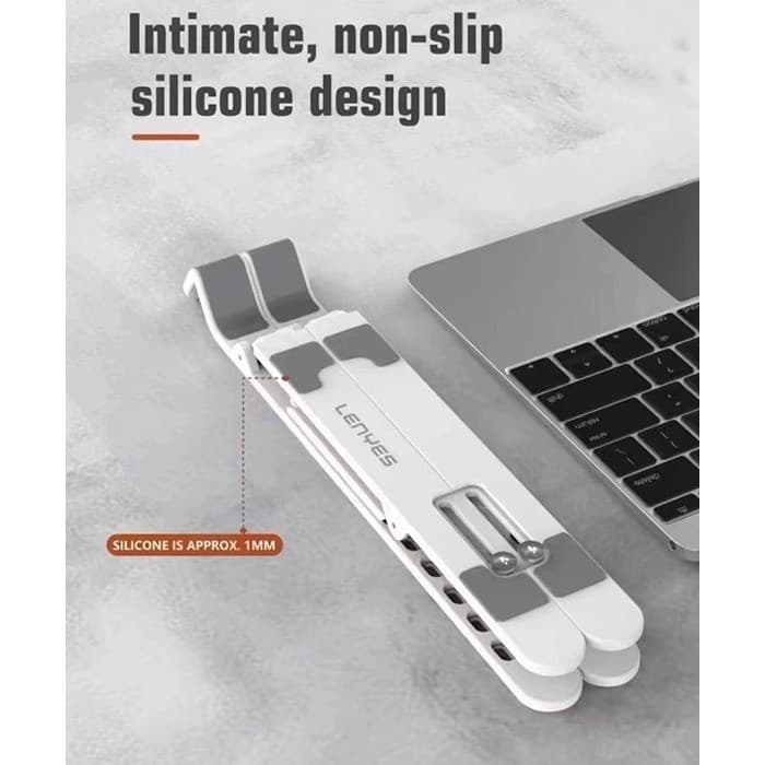 Stand Laptop LENYES CR135 Anti Slip Holder Foldable NoteBook Adjustable Stand Dudukan Lipat Tablet Portable
