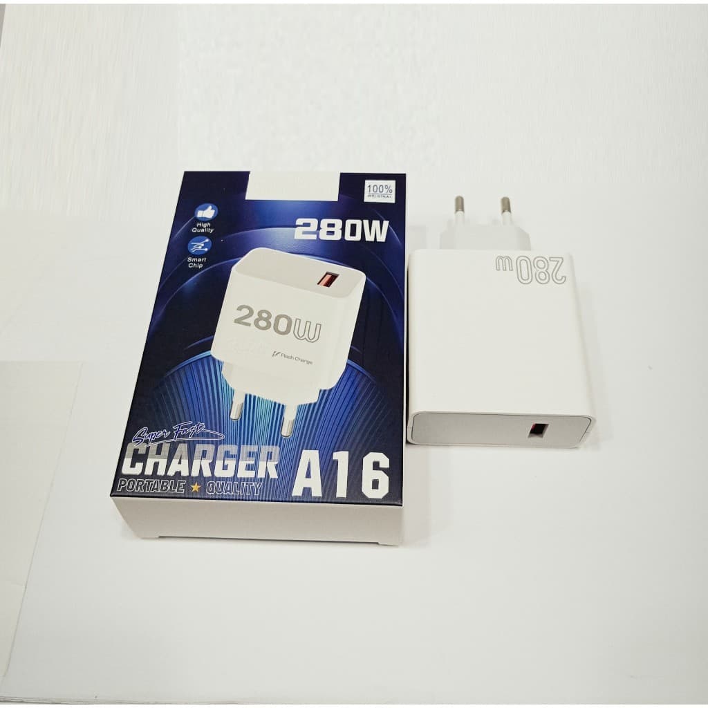 Batok Adapter For SMSNG A16 Super Fast Charger 280W Batok Kepala Casan HP Universal Fast Chargging