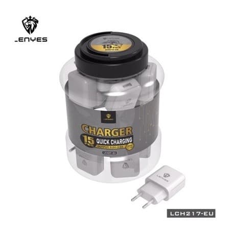 Batok Kepala Charger Lenyes LCH-217 QC2.0A Quick Charging adater LCH217 Toples isi 15pcs