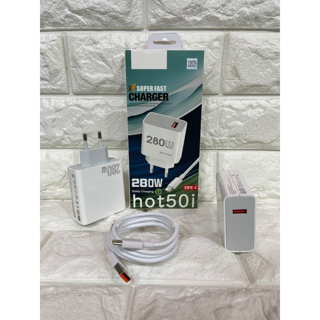 Charger For INF HOT 50i Super Fast Charger 280W Safety Charging Uni versal For Android Fast Charging